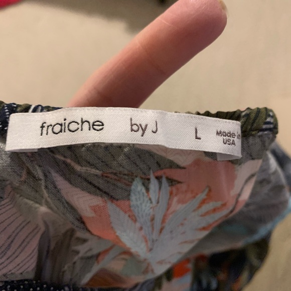 Fraiche by J Shreya Tropical Print Dress, Large, Great Condition Like New - Picture 12 of 13